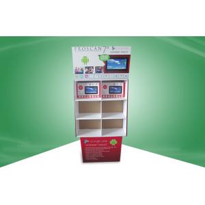 6 Cell portable display stands , cardboard display shelves Promote Ipad / Electronic Products