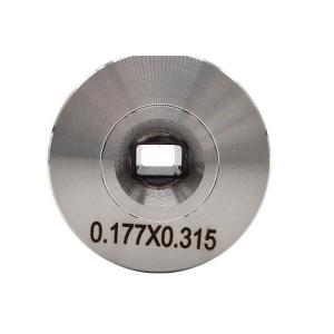 0.100mm To 0.400mm PCD Drawing Dies Trapezoidal Wire Drawing Die Material