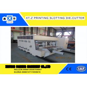 China Carton box making Flexo Printing slotter  Machine With 100 Pieces / Min Max Speed ,Corrugated Carton Machinery supplier