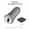 China 3.6A 18W FAST USB CAR CHARGER with Monitoring Aluminum Alloy Multi colors for OPPO and smart phones wholesale