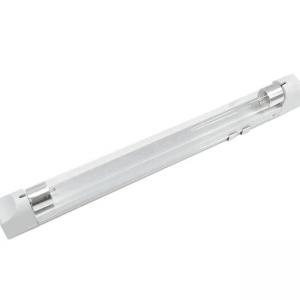 60cm 254nm uvc 20w t8 fluorescent tube with 75uv/cm² clear cover 330degree for disinfection cabinet