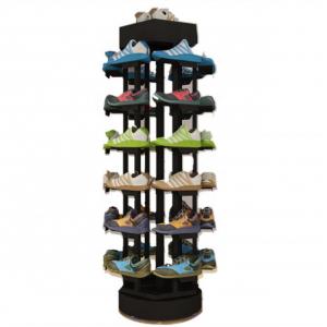 Organizer Retail Shoe Display Rack Flooring Metal Stands Commercial