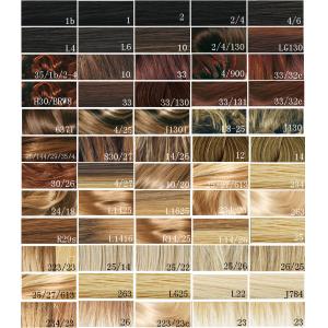 Synthetic Blonde Hair Color Chart / Hair Dye Color Chart Customer