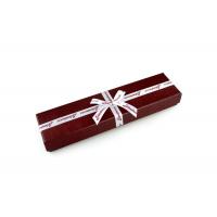 China Red Recycled Paper Jewellery Gift Boxes with Ribbon for Necklace and Pen on sale