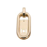 China Long Oval Ring Metal Bag Locks Handbag Hardware Accessories on sale