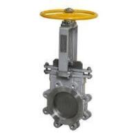 China 6 inch Lug wafer type wcb knife gate valve with hand wheel gate valve manufacture on sale