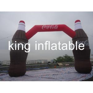 China Coca Cola Bottle Shape Inflatable Arches For Advertising / Inflatable Entrance Arch supplier