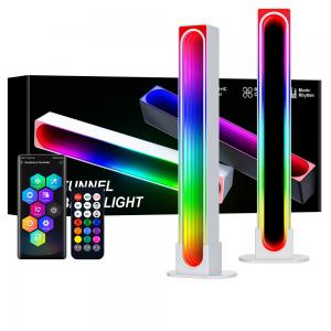 RGB Music Sync Color Changing Voice Sound Controlled Stand Lights with APP Rechargeable LED Rhythm Lighting for Home Party Game