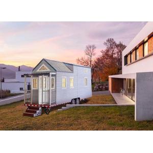China Modern Modular Wpc Board Prefabricated Tiny House On Wheel With Light Steel Frame supplier