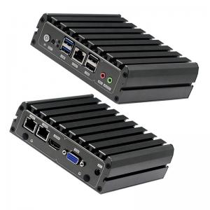 China PFsense Firewall Dual Gigabit Ethernet Mini PC Quad Cores E3940 J3455 N3450 With RS232 supplier