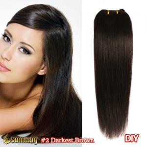China 2015 Hot sale 7A 100% Human hair weft wholesale straight remy human hair weave on sale 