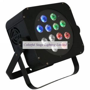 China Battery Powered ColorFlat 12 10W RGBW LED Par Fixture supplier