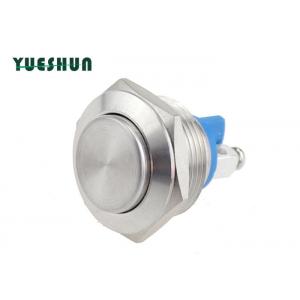 Momentary Car Push Button Switch Anti Vandal Stainless Steel 19mm High Head