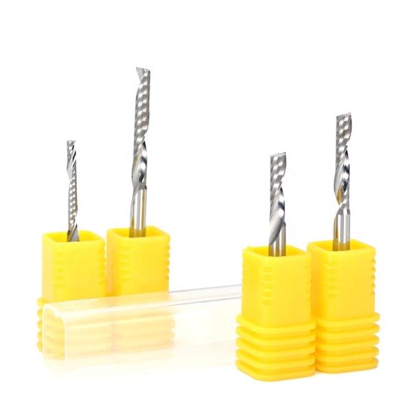 CNC Controllable  Surfacing Router Bit 55HRC Single Slot Acrylic End Mill