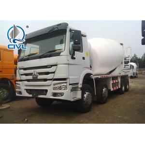 Orange 8x4 16cbm Concrete Mixer Trucks / EURO 2 Diesel Cement Mixer Truck