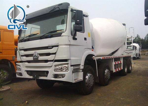 8x4 Sinotruk Concrete Mixer Trucks, EURO II, 299hp- 380hp concrete mixing