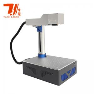 China Desktop 20W 30W 1064nm Optical Fiber Laser Marking Machine supplier