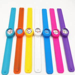 China Fashion Personised Silicone Slap Watch Bracelet With Japan Quartz Movement supplier