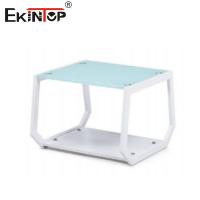 China OEM Contemporary Glamour Glass And Chrome Coffee Table For Sleek Sophistication on sale