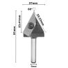 China Customizable 60 Degree Engraving Milling CNC V Type Router Bit Replaceable Carbide Inserts Wood Cutter Tools Abandoned Knives wholesale