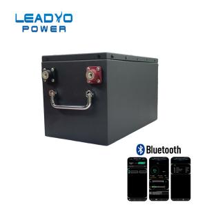 China Metal Case Bluetooth Lithium Battery Deep Cycle Lifepo4 Battery Pack 12V 100ah supplier
