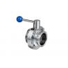 Wafer And Lug Butterfly Stainless Steel Sanitary Valves Corrosion Resistance