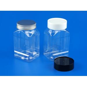 Transparent Small Plastic Storage Jars Screw On Lid Sealing Food Grade Material