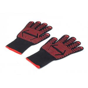 Non Slip Heat Resistant Silicone Bbq Gloves 30 - 36 Cm Custom Pattern