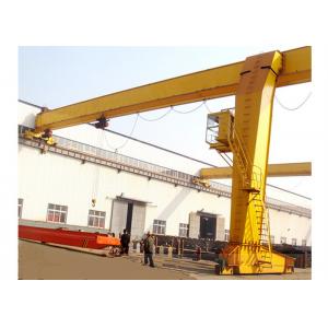 20T Concrete Plant Rail Mounted Semi Gantry Cranes 5m-35m Span