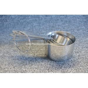 4 pcs Best quality baking tool liquid measuring cup set stainless steel stackable and nesting measuring set