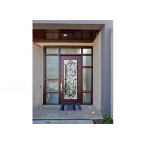 Sidelight Decorative Panel Glass , Architectural Stained Glass Door Panels