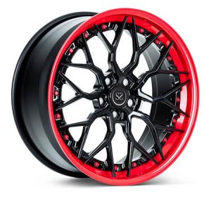 China Red Lip Gloss Spoke 3 Piece Forged Wheels Alloy Rims 5X114.3 5X108 For Ferrari 488 supplier