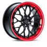 Red Lip Gloss Spoke 3 Piece Forged Wheels Alloy Rims 5X114.3 5X108 For Ferrari