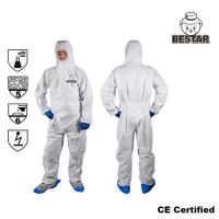 China CE Certified Waterproof Microporous film Type 5/6 Disposable Protective Coverall for Painting on sale