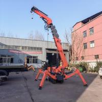 China Mini Electric And Diesel Mobile Lifting Crawler Spider Crane 5T 8T Telescopic Boom on sale