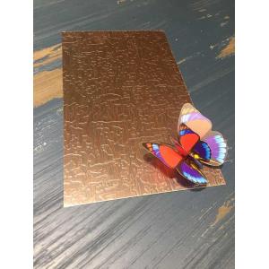 China China AISI 304 316 Bronze Finish Stainless Steel Sheet From Foshan supplier
