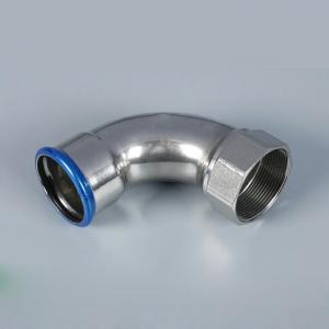 Galvanized Carbon Steel Press Fittings 2Mpa 90 ° elbow, internal thread