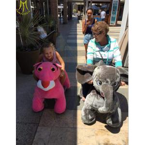 China Hansel attractive stuffed animal plush electric ride on animalel kids mall supplier