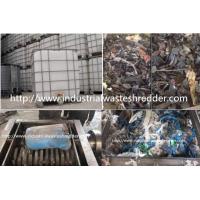 China IBC Drum Metal Shredder Machine , High Torque Shearing Scrap Metal Shredder on sale