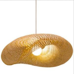 Modern Bamboo Rattan Pendant Light Lampshade For Indoor Room