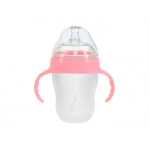 China 100% FDA Silicone Baby Milk Bottle LOGO Customized With Standard Mouth Size supplier