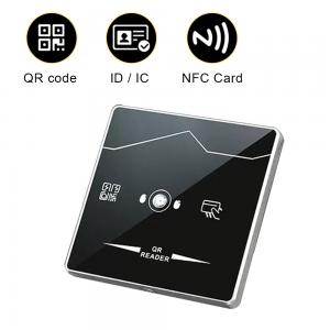 China Tempered glass QR Code Reader Access Control Wiegand Proximity Card Reader supplier