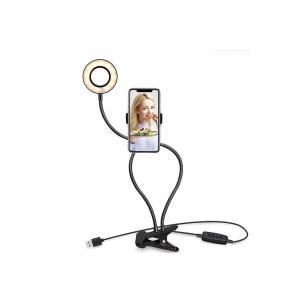 3 Colors Selfie Ring Light with Clip Stand & Phone Holder, Led Circle Lights For Mobile Phone