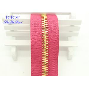 Metal Ykk Sewing Notions Zippers ,  Pink / Green / Purple Tape 9 Inch Separating Zipper