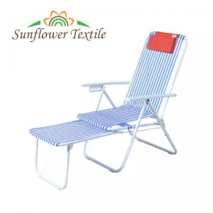Outdoor Foldable Beach Chair Custom Backpack Lounge Beach Chair Blue