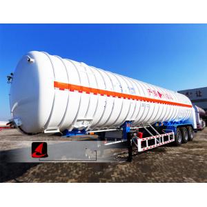 Professional Tractor Trailer Truck 52.6CBM LNG Tank Trailer With 3 Axles