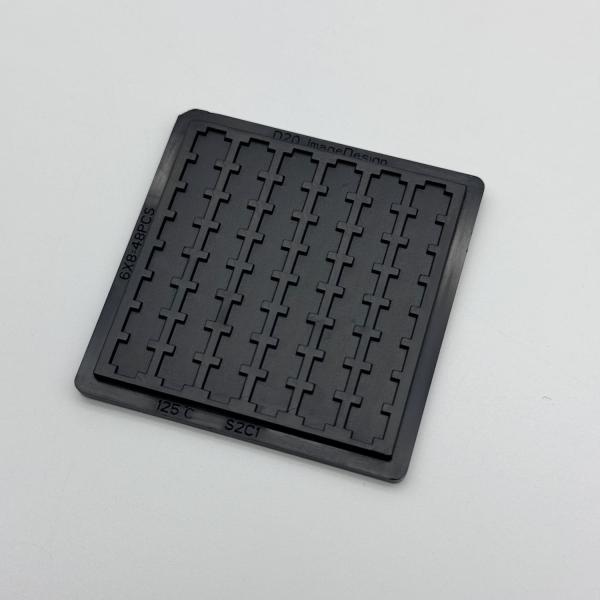 China PC 半導体の安全な輸送のための小さな空洞トレイ 裸のダイス オプション 蓋とクリップ 2インチ 4インチ オプション wholesale