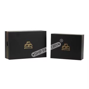High End Square Watch Box Elegant Paper Packaging With Hinged Lid And EVA Foam Pillow
