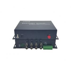 8 channels HDTVI/CVI/AHD to video converter with 1-CH RS485，Single mode fiber
