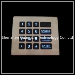 Vending Machine Backlit Numeric Keypad Customizable Layout Shake Proof